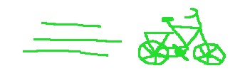 Grön cykel