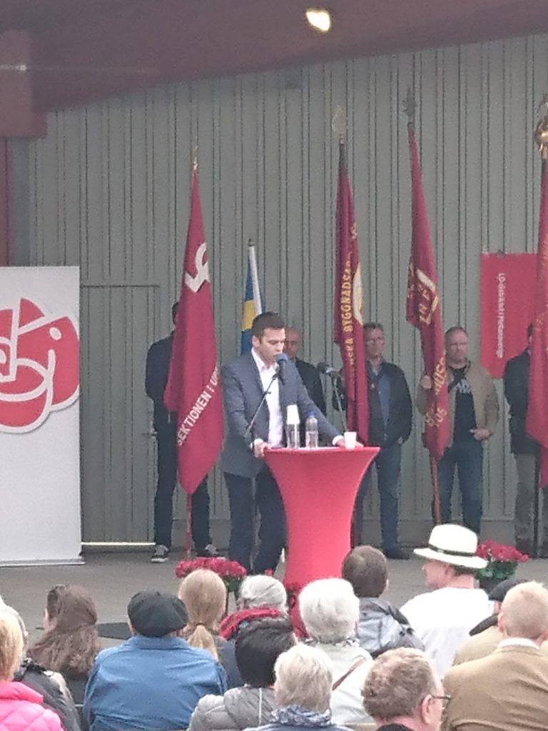Folkhälsoministern talar i Uppsala